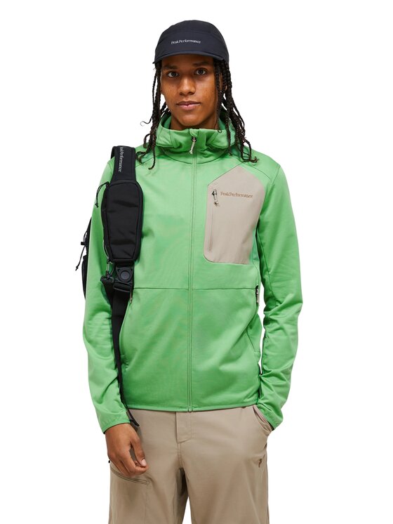 Peak Performance Peak Performance Bluza Utility Light Zielony Regular Fit