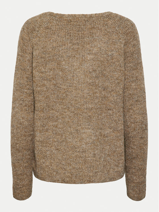 Pieces Pieces Πουλόβερ Ellen 17114251 Καφέ Regular Fit