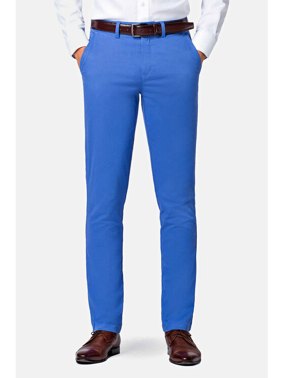 Lancerto Lancerto Spodnie materiałowe Mono II SP082118000007 Niebieski Regular Fit