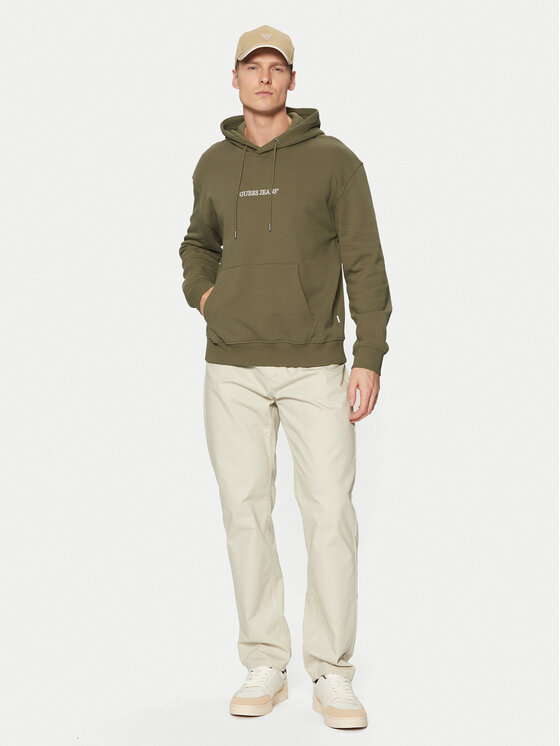 Guess Jeans Guess Jeans Pulóver M5RQ38 KCPR1 Khaki Regular Fit