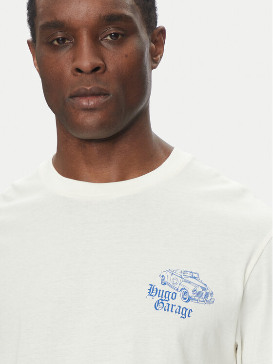 HUGO HUGO T-Shirt Natopu 50536104 Biały Regular Fit