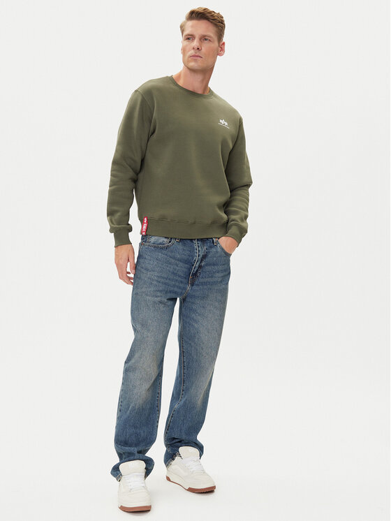 Alpha Industries Alpha Industries Felpa Basic 188307 Verde Regular Fit
