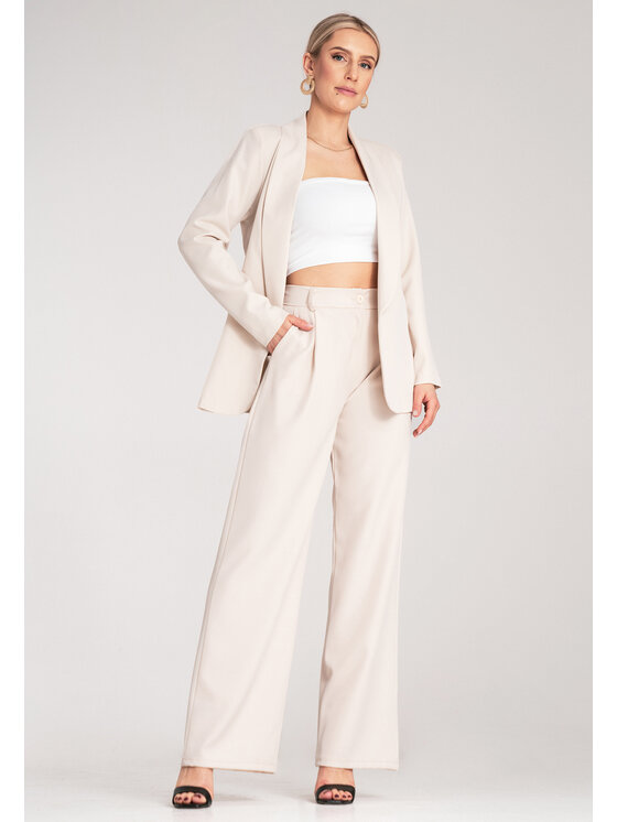 FIGL FIGL Marynarka M1175 Beżowy Regular Fit