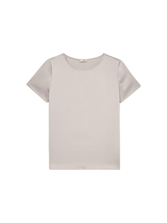 Oltre Oltre T-Shirt G384J004171N002 Écru Regular Fit