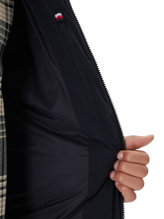 Tommy Hilfiger Tommy Hilfiger Vatovaná bunda MW0MW40616 Tmavomodrá Regular Fit