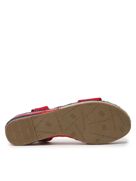 Tommy Hilfiger Tommy Hilfiger Espadrilles Rope Wedge T3A7-32778-0048300 S Piros