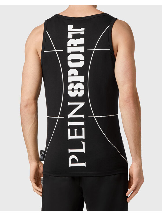Plein Sport Plein Sport Tank top 1783 Czarny Regular Fit