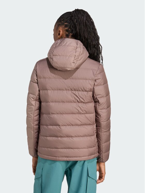 adidas adidas Kurtka wielofunkcyjna Terrex Multi Light Down CLIMAWARM Hooded Brązowy Regular Fit