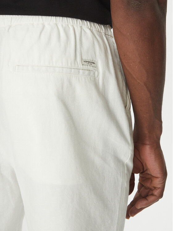 Scotch & Soda Scotch & Soda Bavlnené šortky 180322 Écru Regular Fit