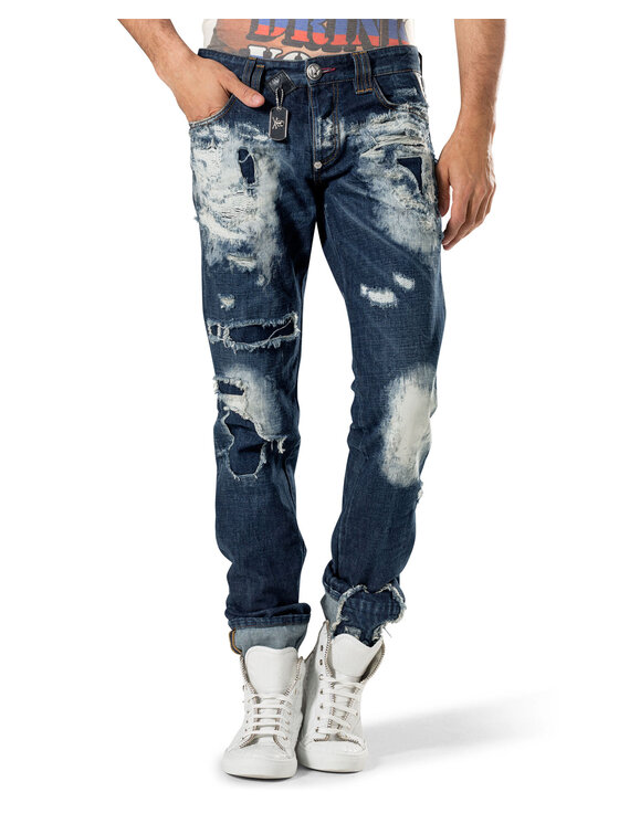 PHILIPP PLEIN PHILIPP PLEIN Jeans 30752 Blu Straight Fit