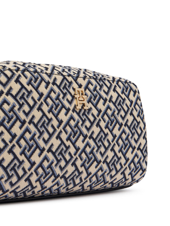 Tommy Hilfiger Tommy Hilfiger Ročna torba Th Grace Camera Bag Jacquard AW0AW18864 Mornarsko modra
