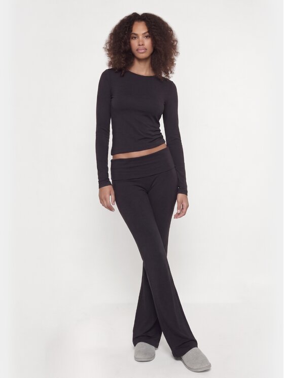 BASICLO BASICLO Spodnie materiałowe W-1321-99 Czarny Regular Fit