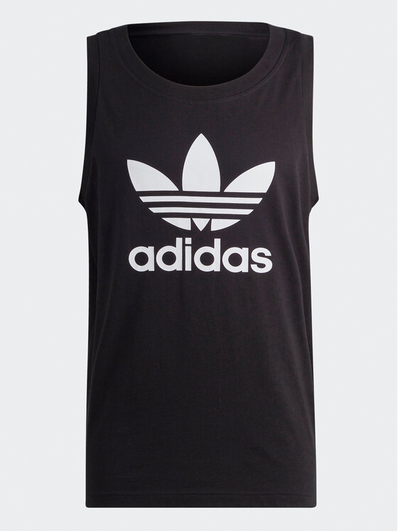 adidas adidas Tank top Adicolor Classics Trefoil Tank Top IA4811 Czarny Regular Fit