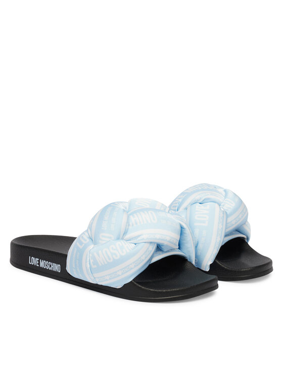 LOVE MOSCHINO LOVE MOSCHINO Шльопанці JA28312G0OIW370A Світло-синій