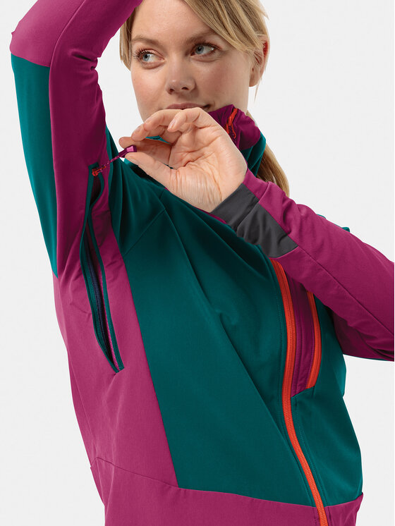 Jack Wolfskin Jack Wolfskin Μπουφάν Softshell Alpspitze Hoody 1307751 Πράσινο Regular Fit