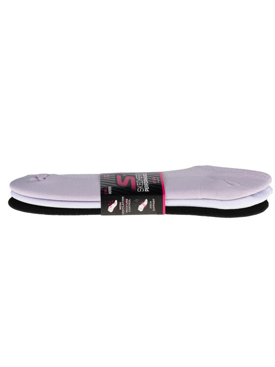 Skechers Skechers Calzini corti da uomo Skechers 3pk Womens Super Stretch Socks Multicolore