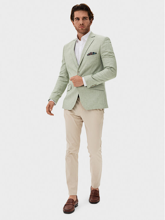 Evenemen Evenemen Marynarka Passa Zielony Slim Fit
