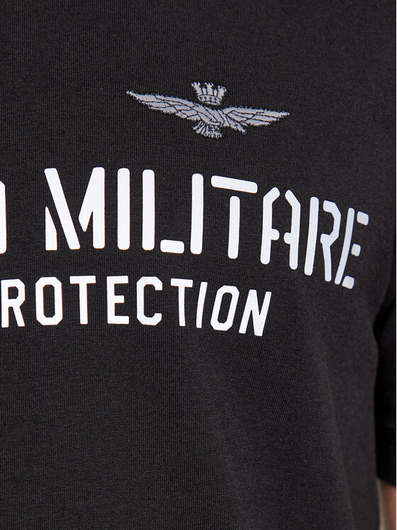 Aeronautica Militare Aeronautica Militare T-shirt 232TS2149J612 Crna Regular Fit