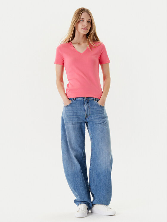 United Colors Of Benetton United Colors Of Benetton T-särk 3GA2E4230 Roosa Regular Fit