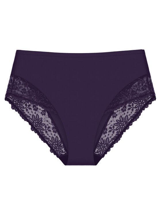 Triumph Triumph Klasične spodnje hlačke z visokim pasom Ladyform Soft Maxi 10210671 Vijolična