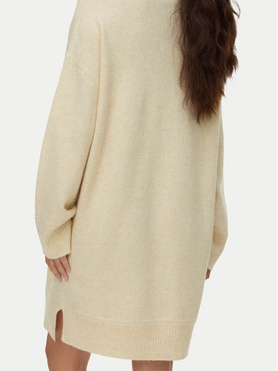 Vero Moda Vero Moda Sukienka dzianinowa Aquarius 10331900 Beżowy Regular Fit