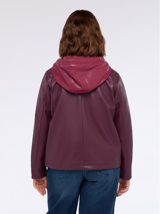 Fiorella Rubino Fiorella Rubino Giacca in similpelle R351T001228N036 Bordeaux Regular Fit