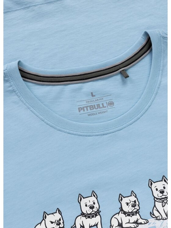 PITBULL PITBULL T-Shirt SOFTBITE Niebieski Regular Fit