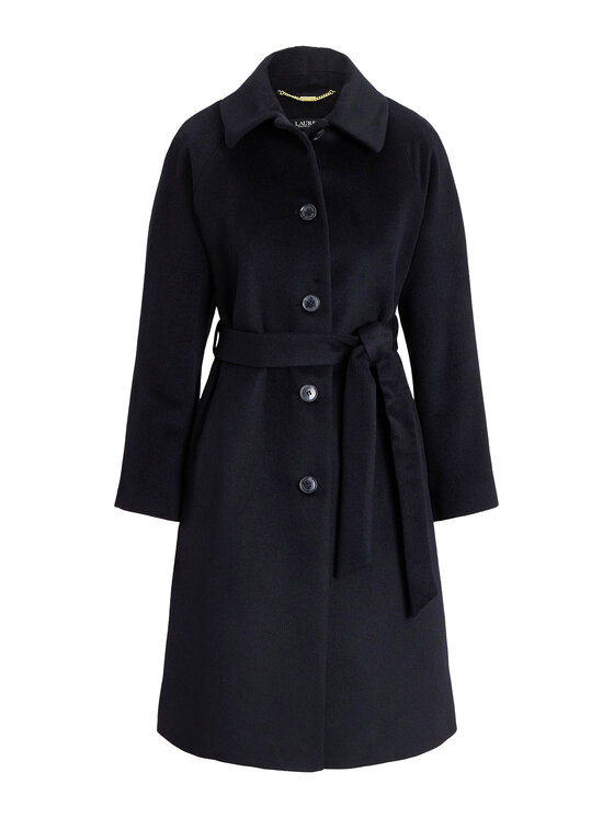 LAUREN RALPH LAUREN LAUREN RALPH LAUREN Vlnený kabát 297P04140001 Čierna Regular Fit