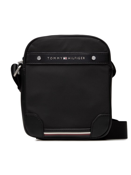 Tommy Hilfiger Tommy Hilfiger Τσαντάκι Th Central Repreve Mini Reporter AM0AM11303 Μαύρο