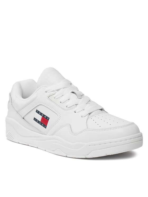 Tommy Jeans Tommy Jeans Laisvalaikio batai Tjm Leather Outsole Color EM0EM01350 Balta