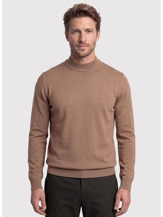Pako Lorente Pako Lorente Sweter P26WN-2X-009 Brązowy Regular Fit