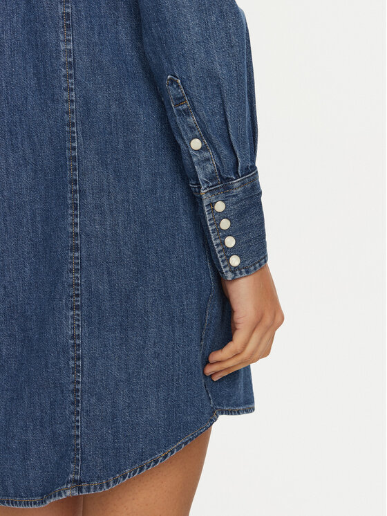 Wrangler Wrangler Φόρεμα τζιν 112356498 Μπλε Regular Fit