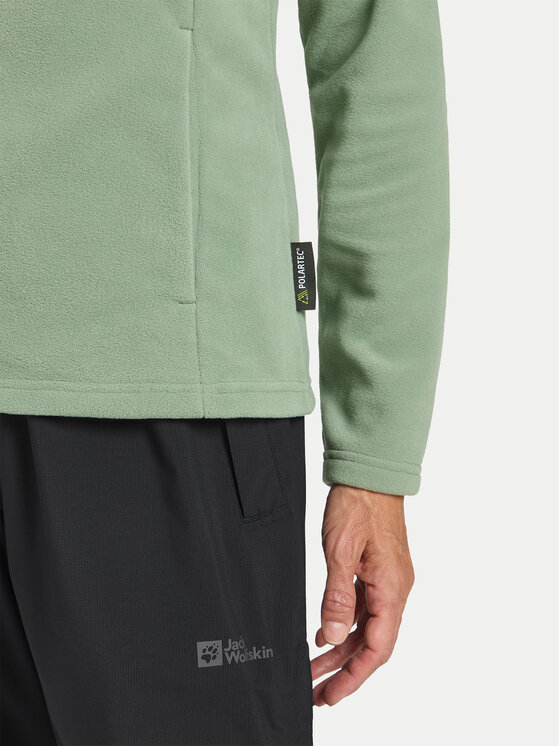 Jack Wolfskin Jack Wolfskin Flis Taunus Fz 1711391 Zelena Regular Fit