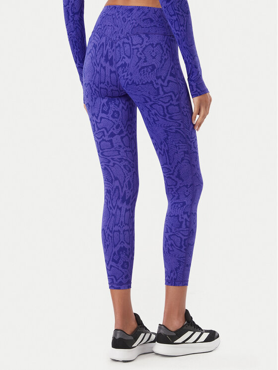 adidas adidas Legginsy Optime Primelift Snake KQ8312 Fioletowy