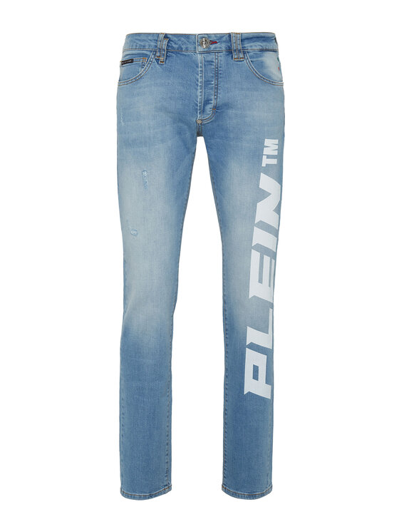 PHILIPP PLEIN PHILIPP PLEIN Jeansy 7469 Světle modrá Straight Leg
