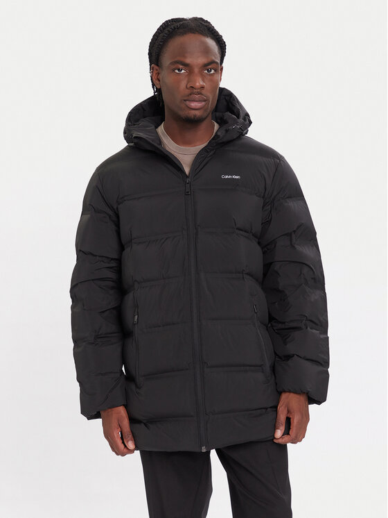 Calvin Klein Calvin Klein Pehelykabát LV04LD516G Fekete Regular Fit