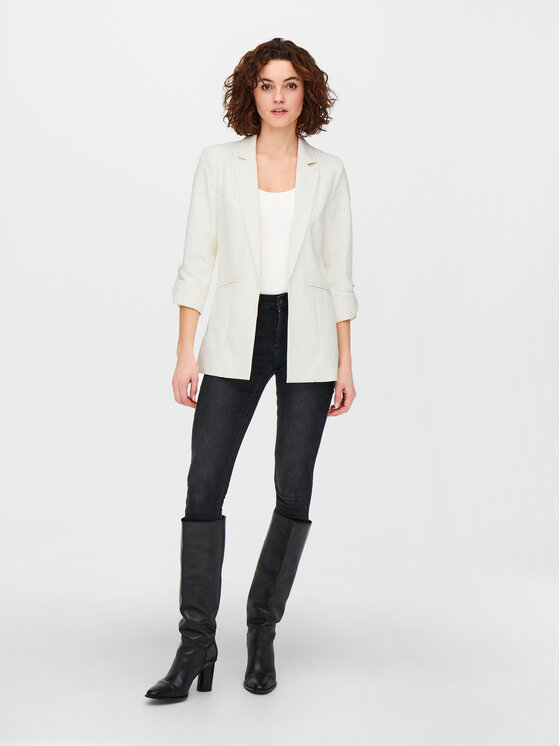 ONLY ONLY Marynarka Kayle-Orleen 15218743 Biały Regular Fit