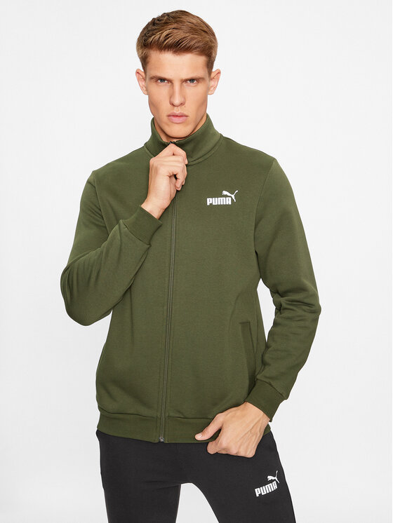 Puma Puma Trening Clean Sweat Suit Fl 585841 Verde Regular Fit
