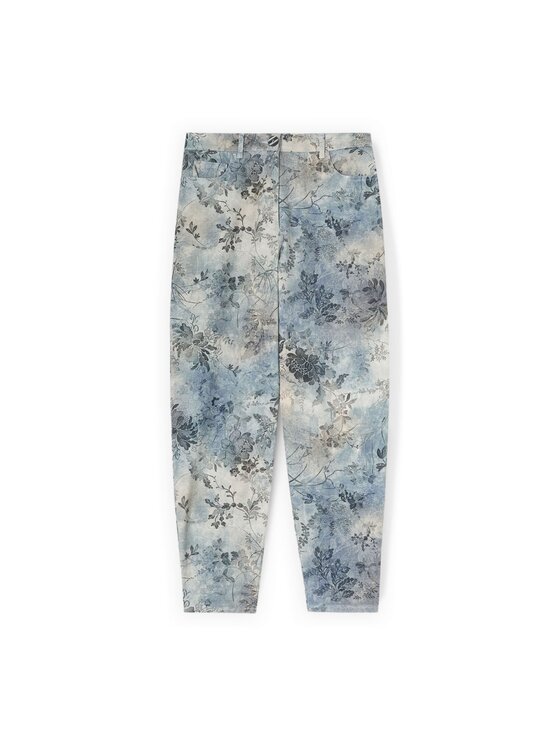 Motivi Motivi Spodnie materiałowe P04VQ004832N0R4 Turkusowy Regular Fit
