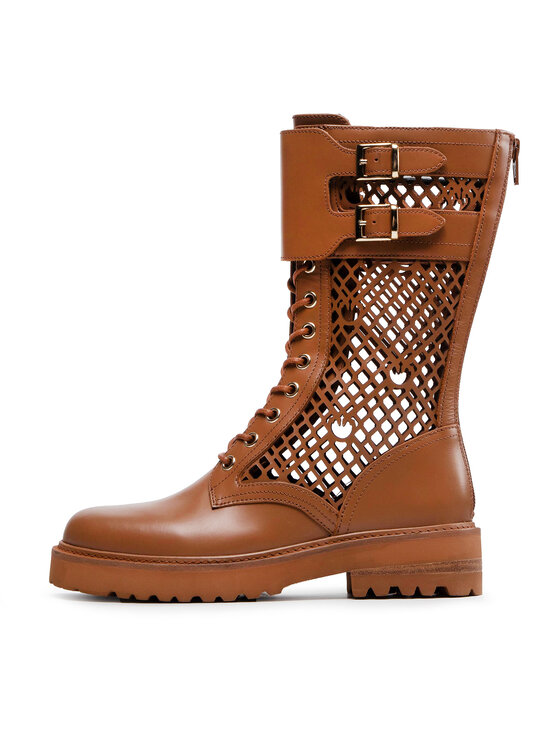 PINKO PINKO Auliniai batai Noemi Stivale PE 22 BLKS1 1H212D Y87W Ruda