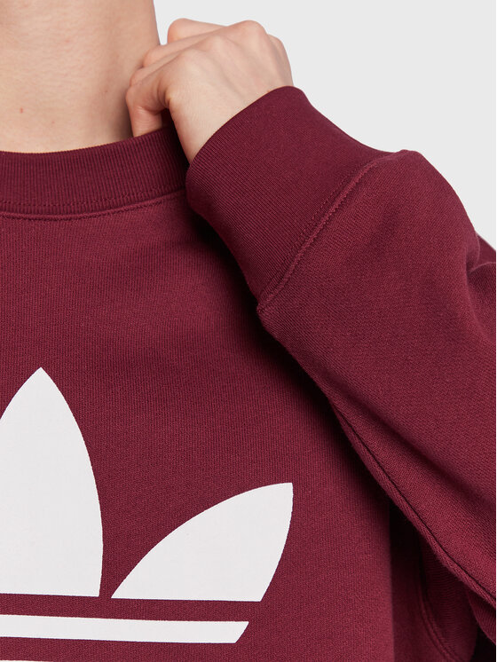 adidas Sweatshirt Trefoil Crew Sweatshirt IB7429 Rot Regular Fit Modivo