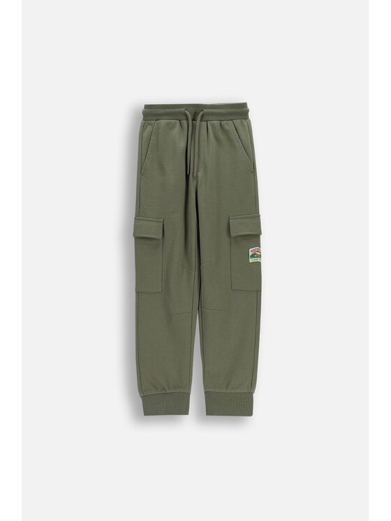 Coccodrillo Coccodrillo Spodnie dresowe WC6120101FBK-011 Zielony Regular Fit