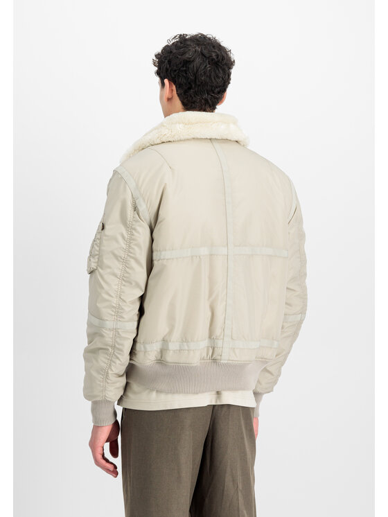 Alpha Industries Alpha Industries Kurtka bomber B-15 III TT Two Tone Bomber Jacket Beżowy Regular Fit
