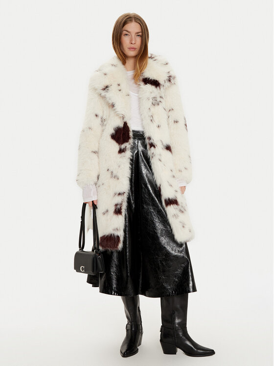 Sisley Sisley Шуба 2WIWLN05A Écru Comfort Fit