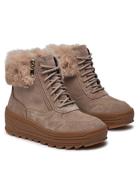 Geox Geox Polokozačky D46WNB 00022 C6738 Hnědá