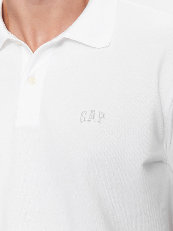 Gap Gap Tricou polo 586306-05 Alb Regular Fit