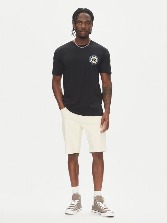 Quiksilver Quiksilver T-krekls Circle Back Ss EQYZT08054 Melns
