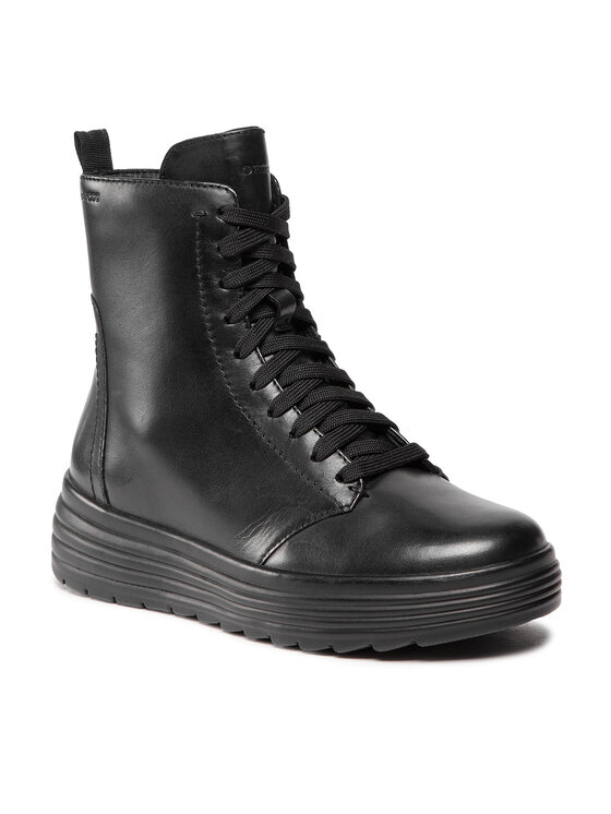 Geox Geox Polokozačky D Phaolae A D16FDA 00043 C9999 Černá