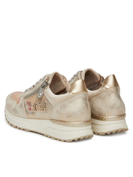 Rieker Rieker Sneakersy N7422-91 Beżowy