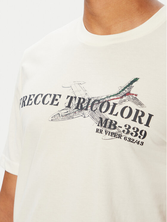 Aeronautica Militare Aeronautica Militare T-Shirt 262TS2541UJ00750 Λευκό Regular Fit